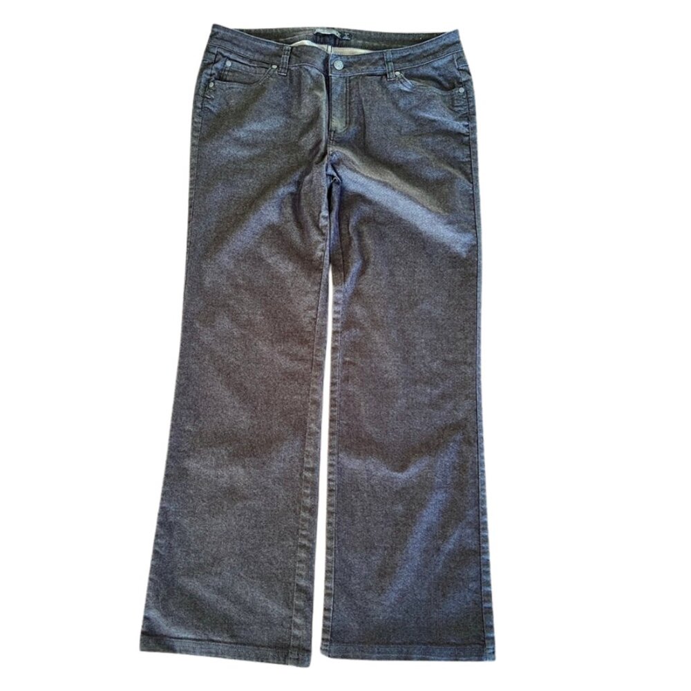 Prana Women’s Size 14/32 Charcoal Gray Jeans– Wide Straight Leg